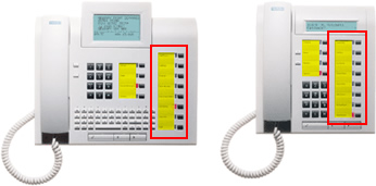 Tastenbeschriftung Siemens optiset Telefone - Word
